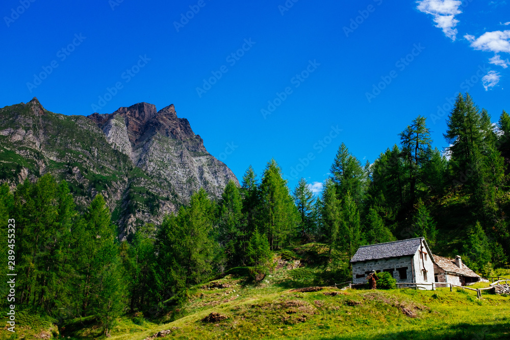 Beautiful mountain landscape, Alpe Devero, Italy