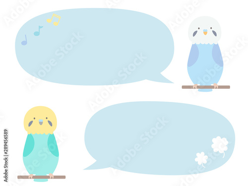 セキセインコ　会話フレーム