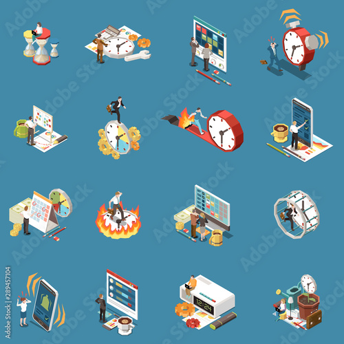 Time Management Icons Set