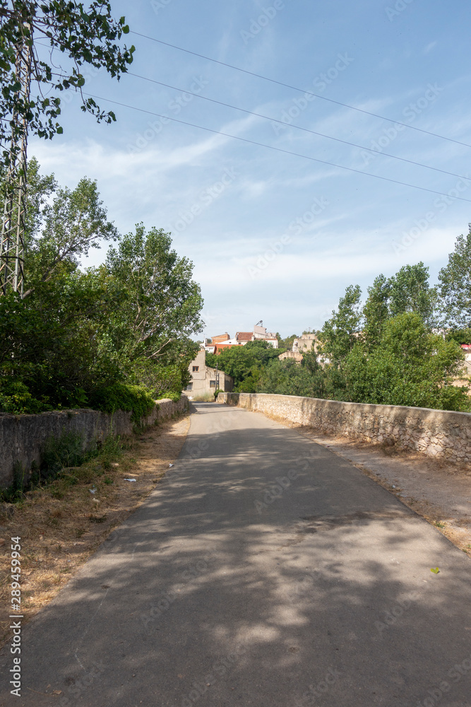 The august road as it passes through the senia The august road as it passes through the senia