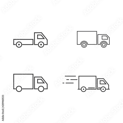 Truck icon set