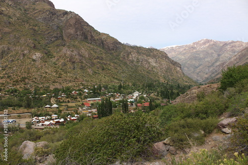 A valley in the central Andes of Chile