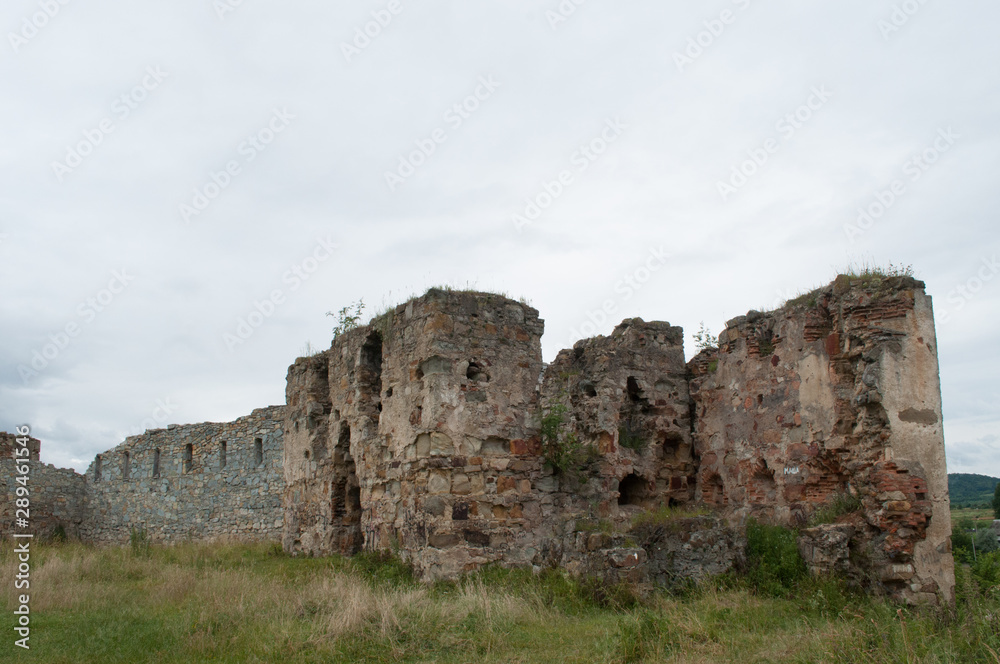 Old abandoned medieval castle in Pniv Old abandoned medieval castle in Pniv
