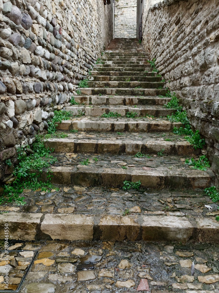 stone steps stairs of the old town of italy stone steps stairs of the old town of italy