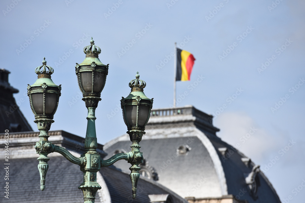 drapeau belge Belgique palais royal