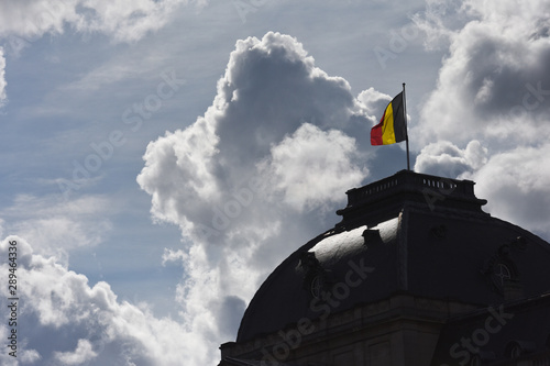 drapeau belge Belgique palais royal photo