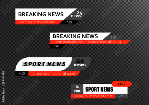 Tv news bars.