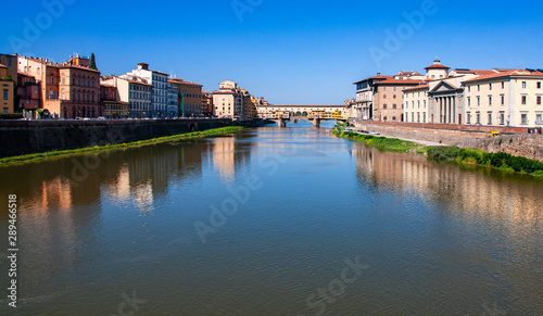 Arno River and Ponte Vecchio seen from the Ponte alle Grazie © roberta