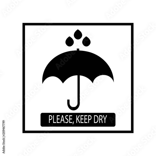 umbrella fragile logo vector