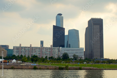 View to Yeoeuido buildings from the Hang river