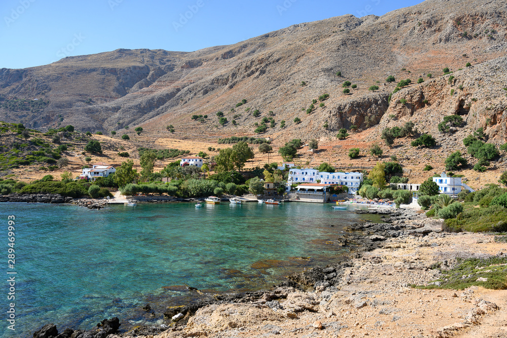Finix, schmucker Ferienort an der Südküste von  Kreta, bei Sfakia, Griechenland