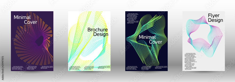 Cover design template set 