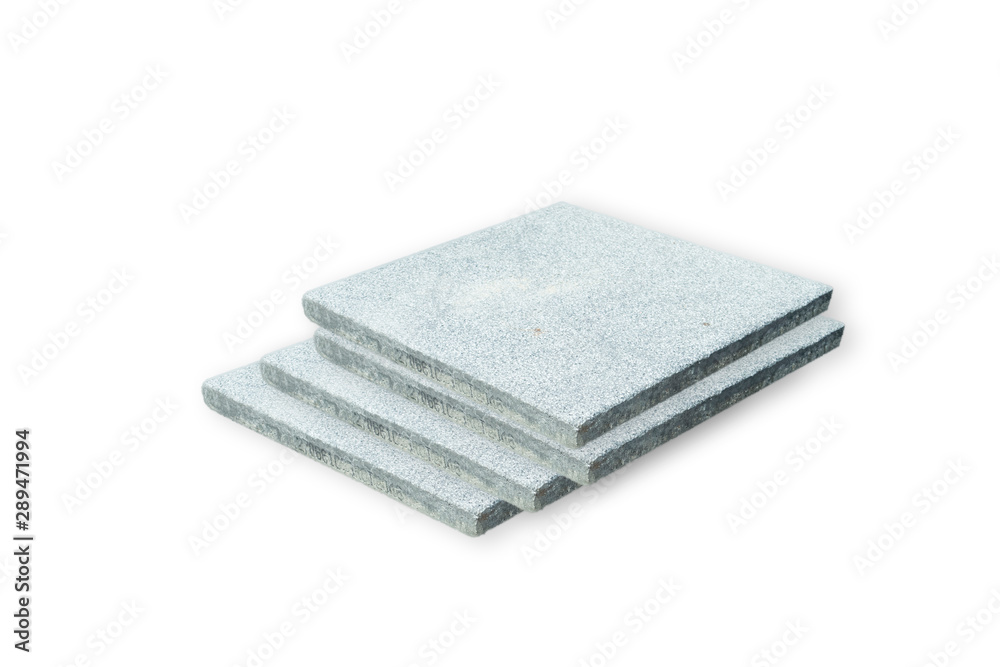 Cement pad overlaid, on white background Cement pad overlaid, on white background