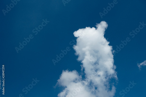 Blue sky with white clouds