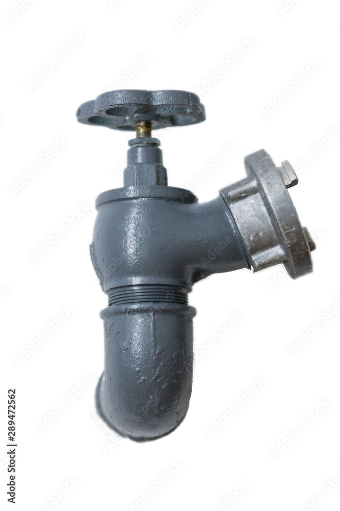 Cut out image of an indoor wall fire hydrant