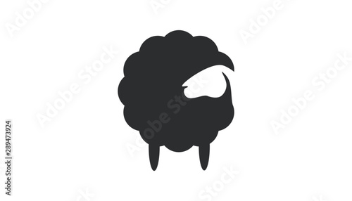 sheep logo icon design vector eps 10
