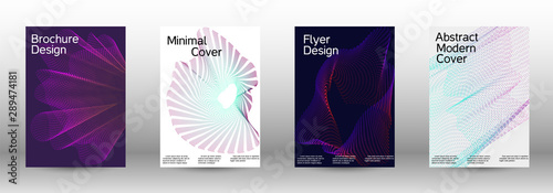 Cover design template set 