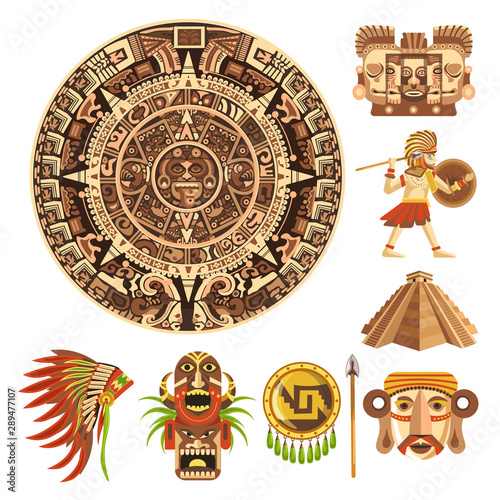 Mayan or Aztec culture, Maya calendar, Mexican history