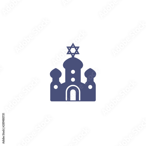 synagogue icon, vector art
