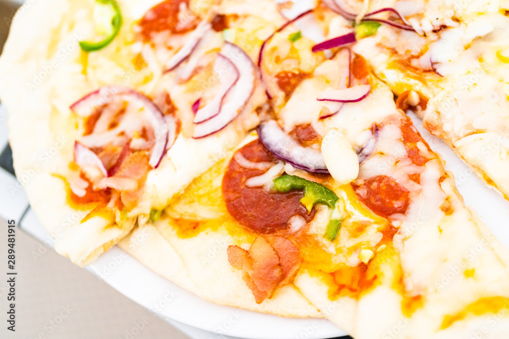 Grilled pizza Grilled pizza