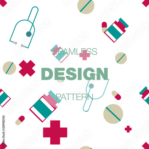 seamless pattern in colors with geometric elements. Pattern in hipster style. Pattern is suitable for posters, postcards, fabric or wrapping paper