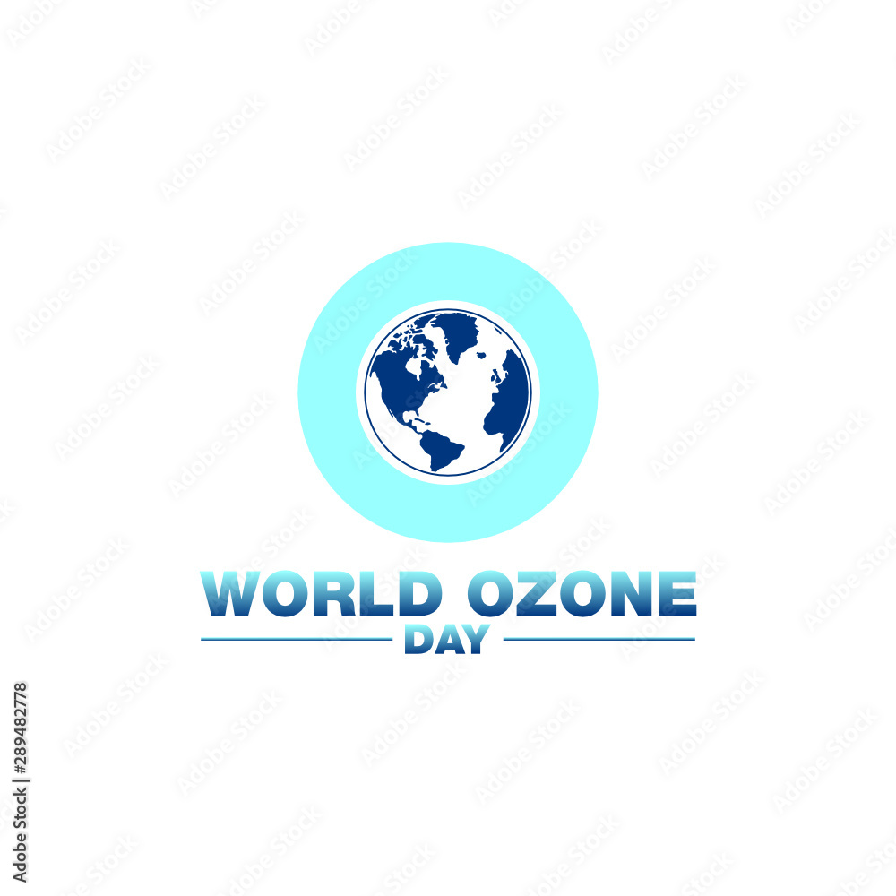 World Ozone day design vector World Ozone day design vector