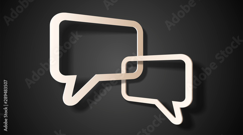 voluminous realistic Two text cloud with shadow