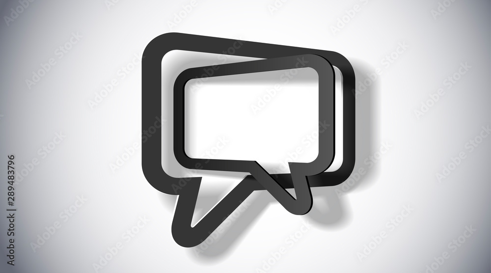voluminous realistic Two text cloud with shadow voluminous realistic Two text cloud with shadow