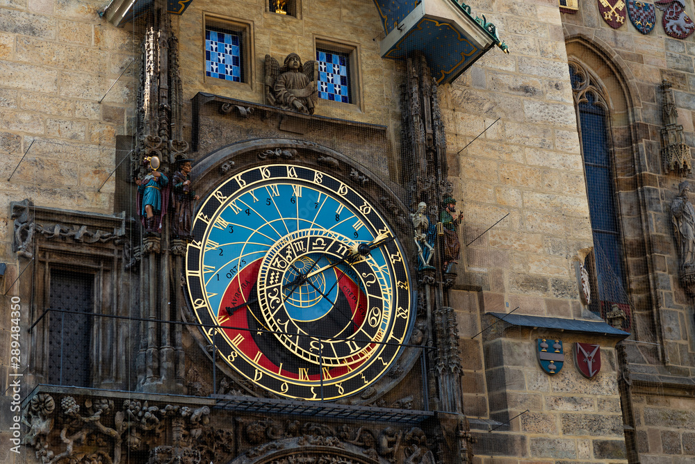 Astronomical clock in Prague, the Czech Republic