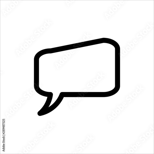 Speech Bubble icon. symbol of Chatting, Comment or Message with trendy flat line style icon for web site design, logo, app, UI isolated on white background. vector illustration eps 10