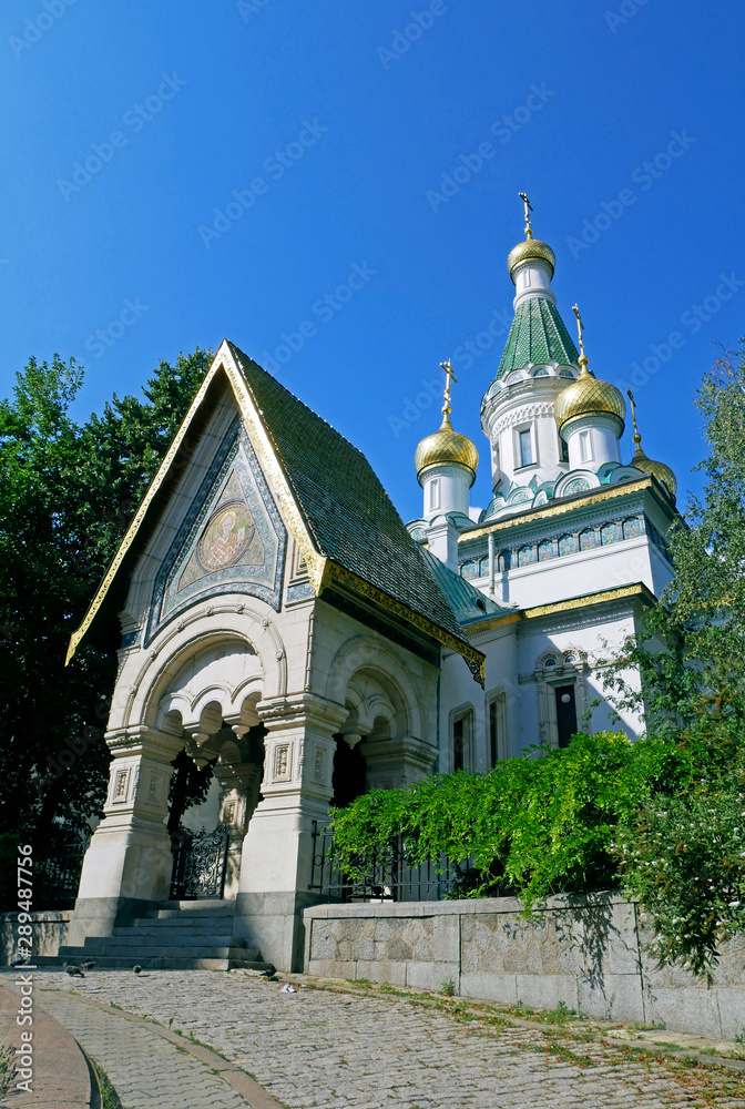 Russian St. Nicholas church in Sofia city, Bulgaria.
