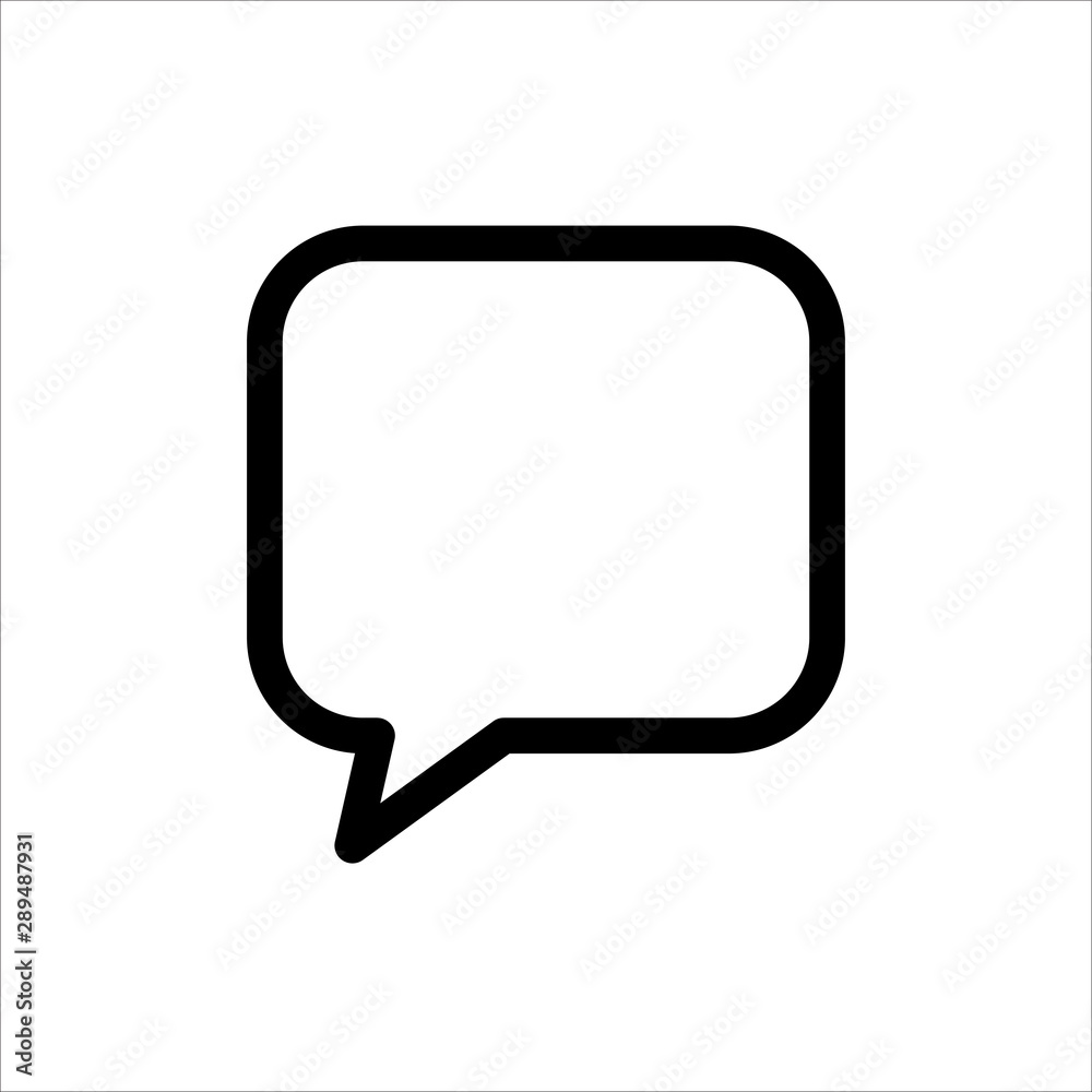 Speech Bubble icon. symbol of Chatting, Comment or Message with trendy flat line style icon for web site design, logo, app, UI isolated on white background. vector illustration eps 10 Speech Bubble icon. symbol of Chatting, Comment or Message with trendy flat line style icon for web site design, logo, app, UI isolated on white background. vector illustration eps 10