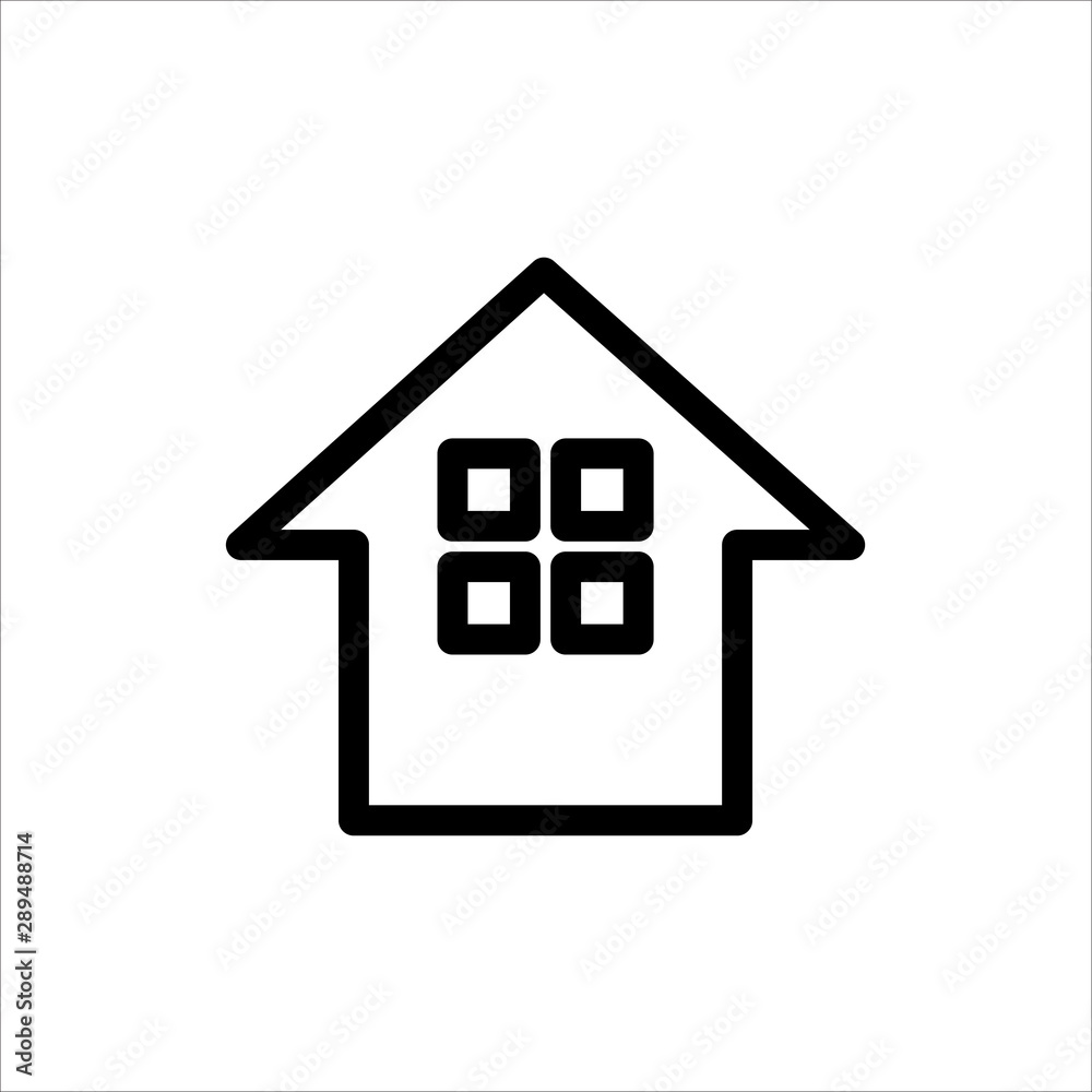 Home icon. symbol of House or Building with trendy flat line style icon for web site design, logo, app, UI isolated on white background. vector illustration eps 10 Home icon. symbol of House or Building with trendy flat line style icon for web site design, logo, app, UI isolated on white background. vector illustration eps 10