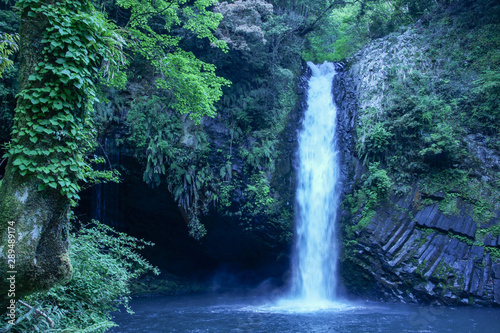 Beautiful waterfall in Japan