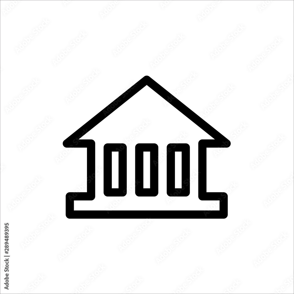 Home icon. symbol of House or Building with trendy flat line style icon for web site design, logo, app, UI isolated on white background. vector illustration eps 10