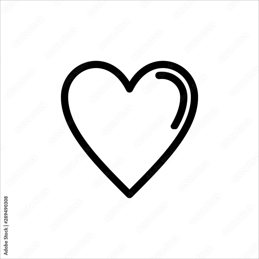Love icon. symbol of heart or love with trendy flat line style icon for web site design, logo, app, UI isolated on white background. vector illustration eps 10 Love icon. symbol of heart or love with trendy flat line style icon for web site design, logo, app, UI isolated on white background. vector illustration eps 10