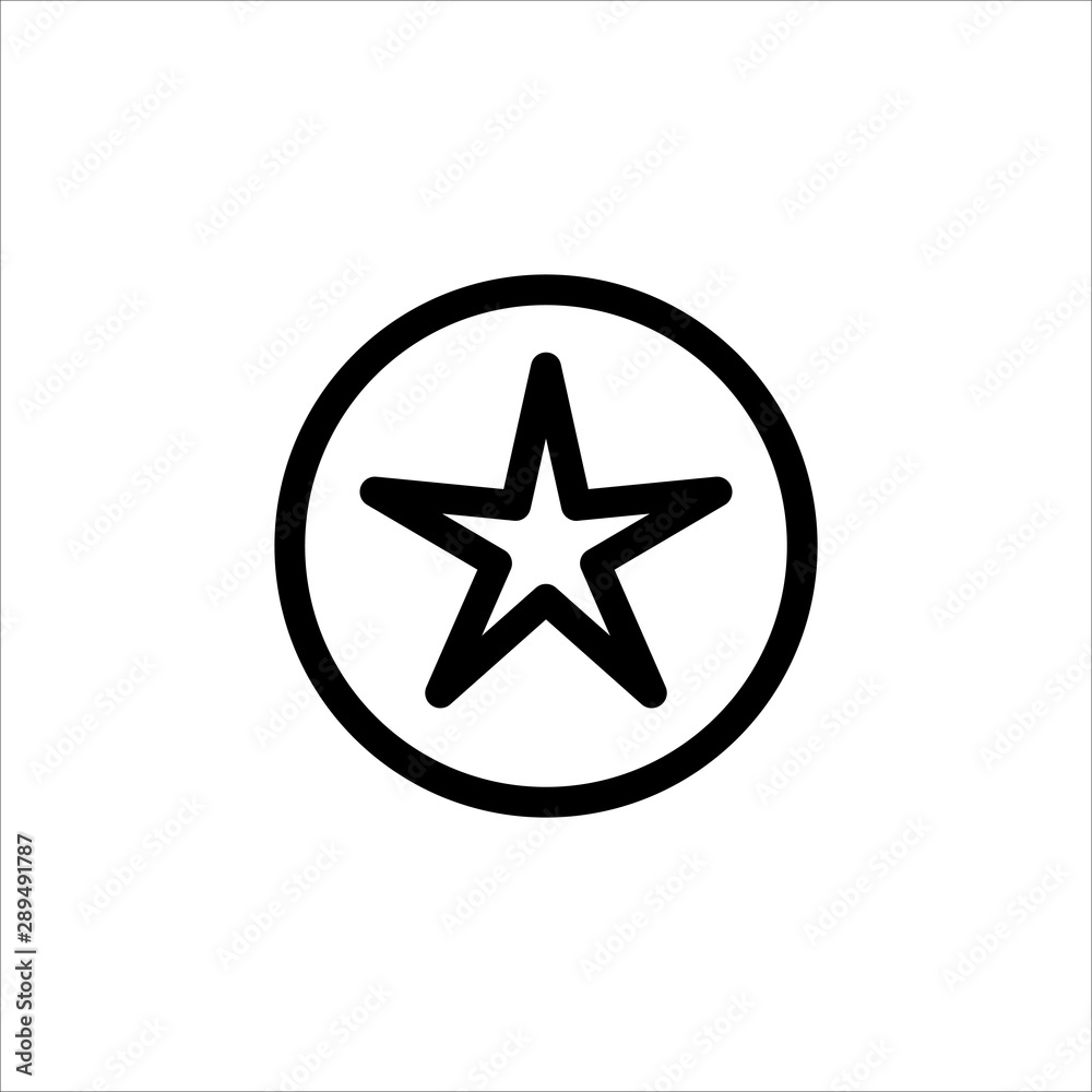 Vector star icon. symbol of rating or favorite with trendy flat outline style icon for web site design, logo, app, UI isolated on white background Vector star icon. symbol of rating or favorite with trendy flat outline style icon for web site design, logo, app, UI isolated on white background