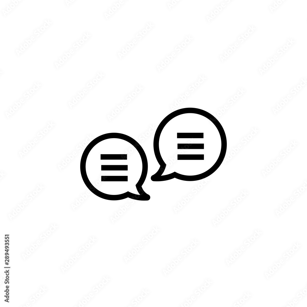 Chat icon with dialog clouds vector Chat icon with dialog clouds vector