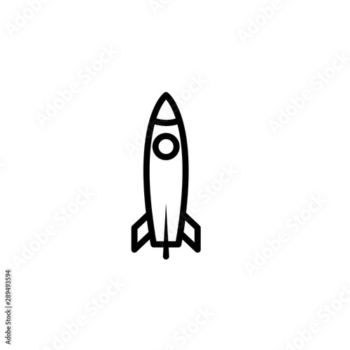 rocket icon. transport sign icon