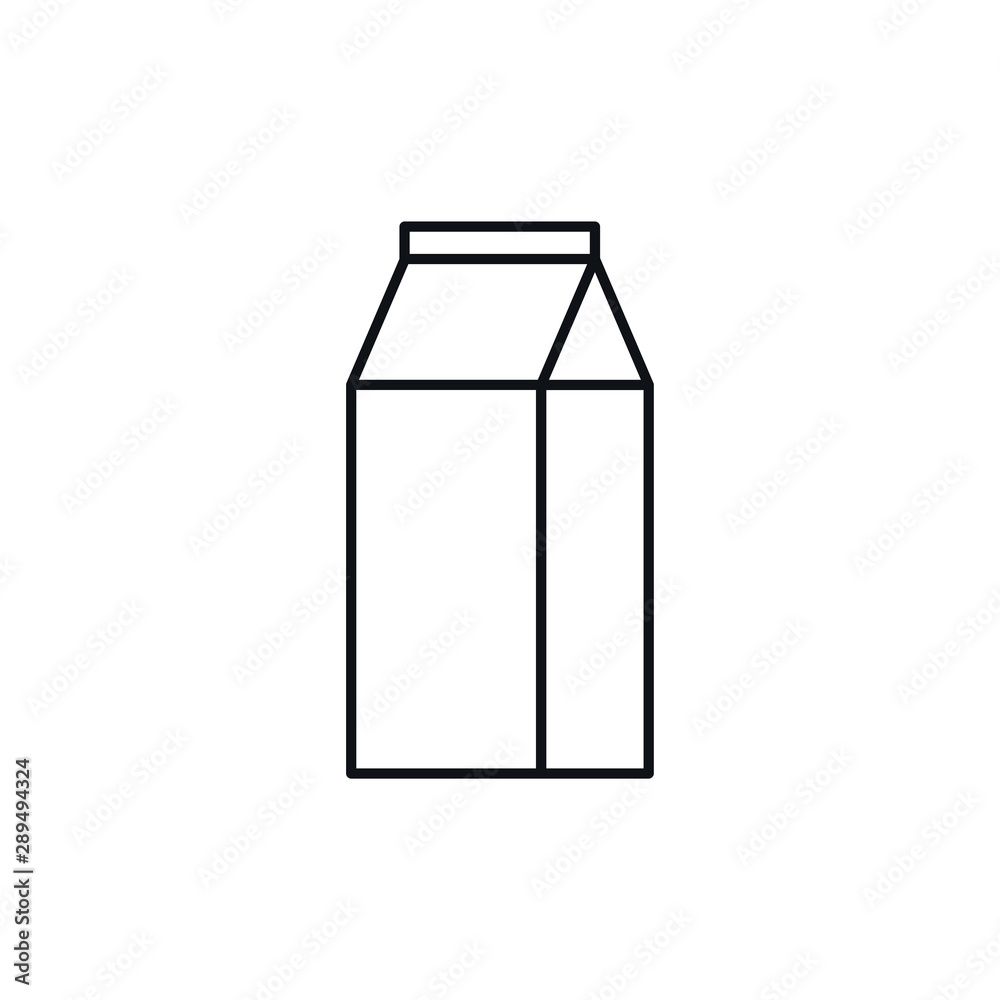 milk pack icon. black vector milk pack sign milk pack icon. black vector milk pack sign