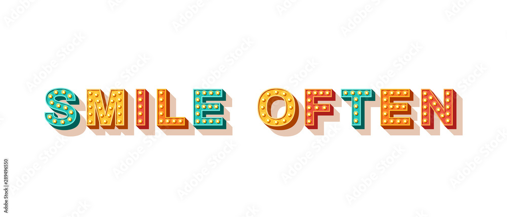 Smile often motivational poster