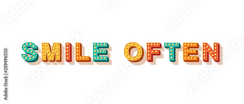 Smile often motivational poster