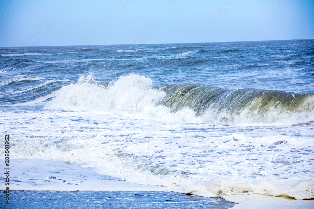 Fototapeta premium stormy ocean scenery background