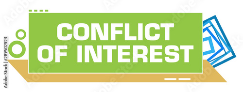 Conflict Of Interest Green Blue Borders Circles 