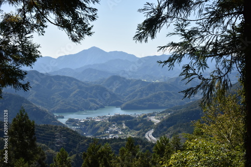 view of mountains and lake