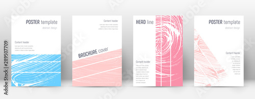 Cover page design template. Geometric brochure lay