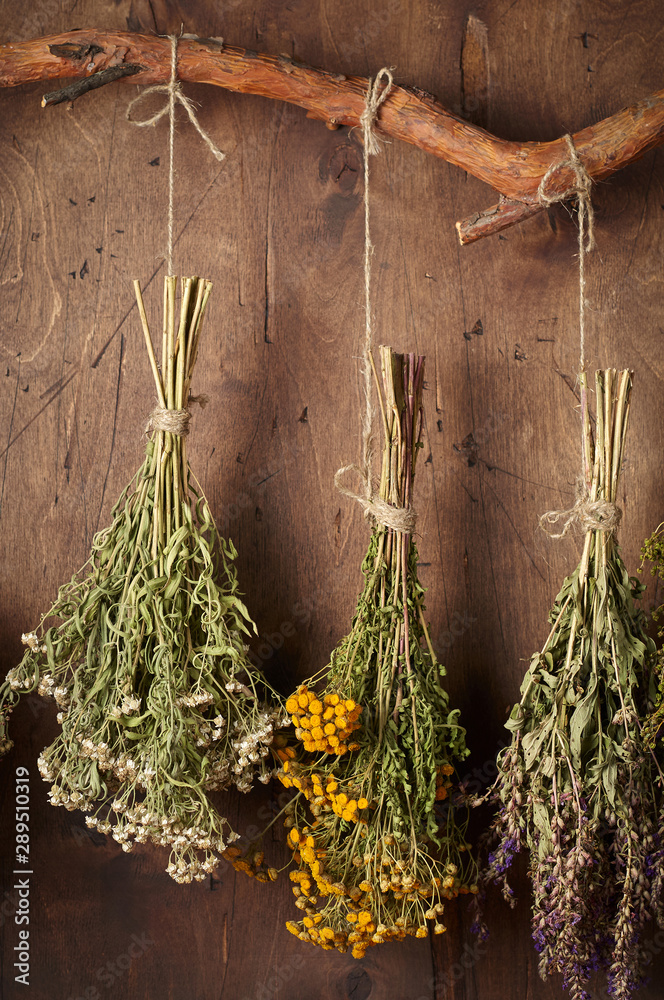 Drying medical herbs for use in alternative medicine