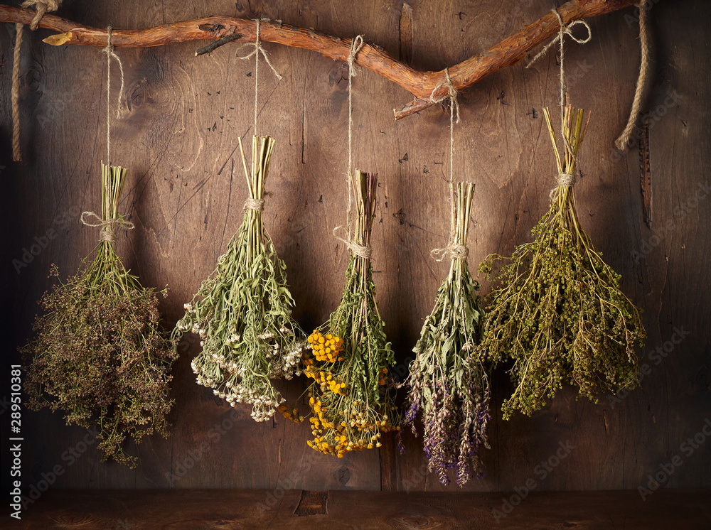 Drying medical herbs for use in alternative medicine