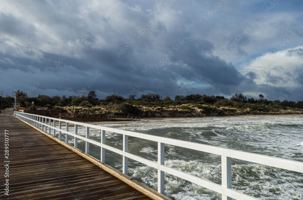 Historic Seaford Pier in Melbourne, Australia