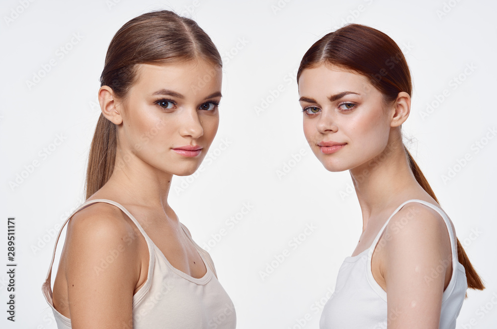 portrait of two women portrait of two women